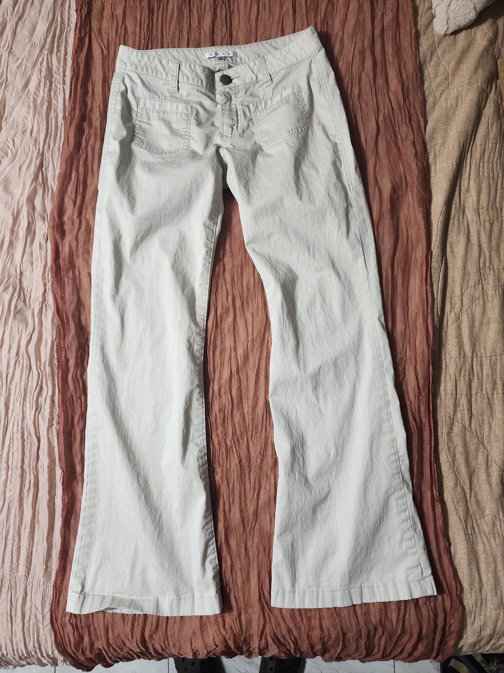 CAbi Cream Wide-Leg Pants